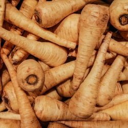stack of parsnips