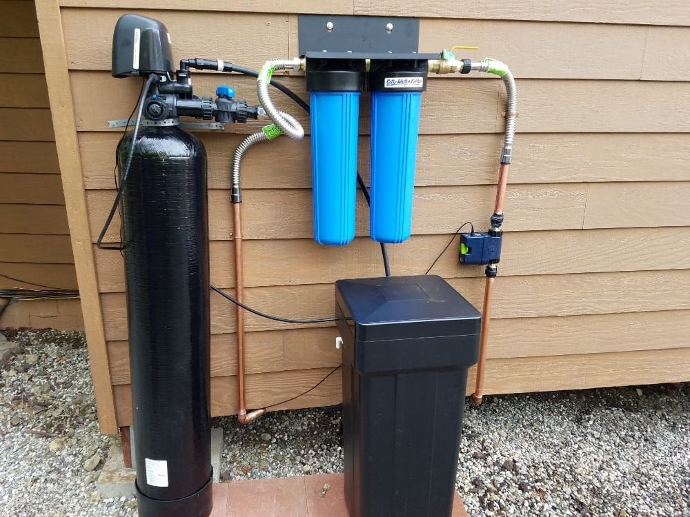 standard whole house water filter installation