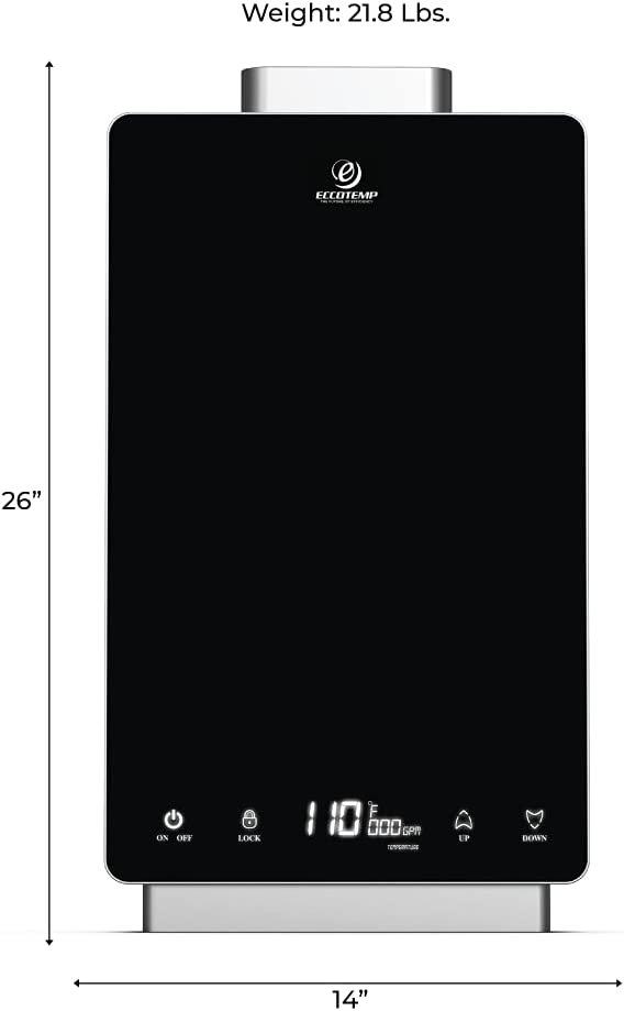 eccotemp slim profile LP tankless water heater