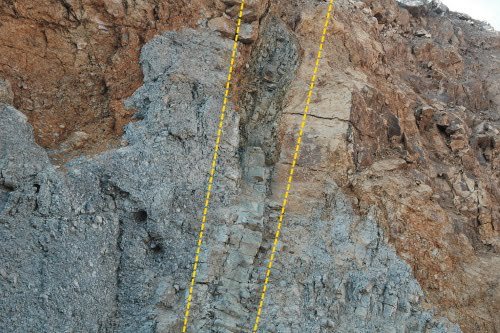 Breccia pipe lamprophyre deposit possibly containing gold ore