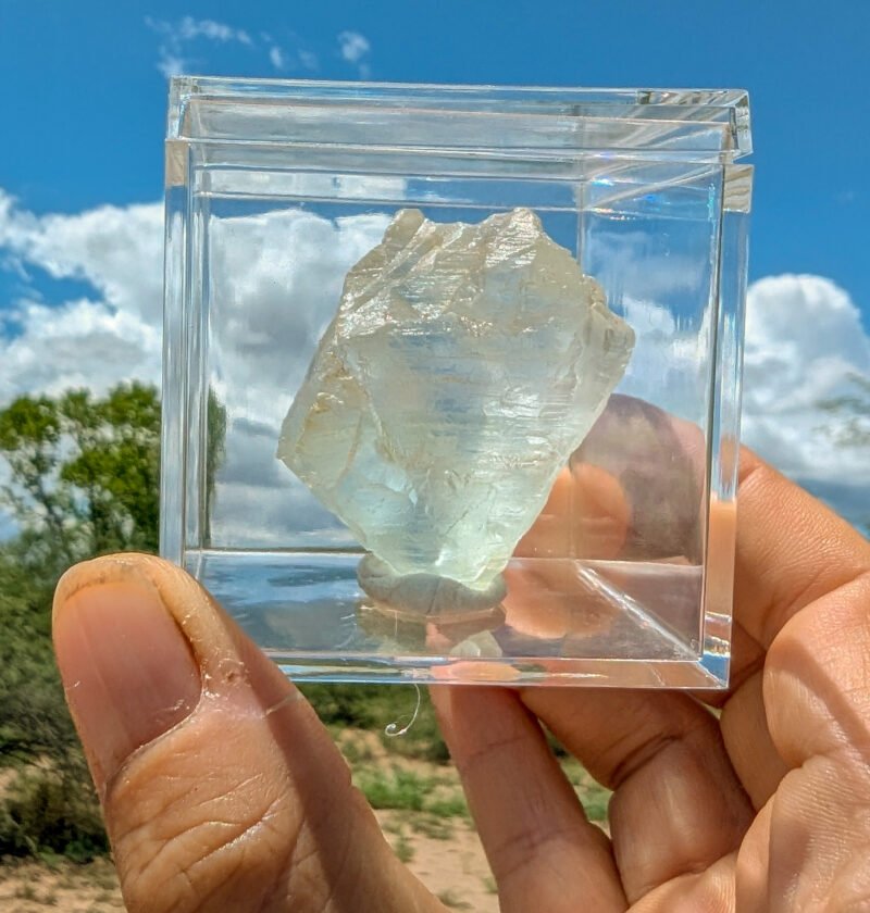 Ice Clear Fluorite Crystal for sale found by Regina Cal, Rustic Skills