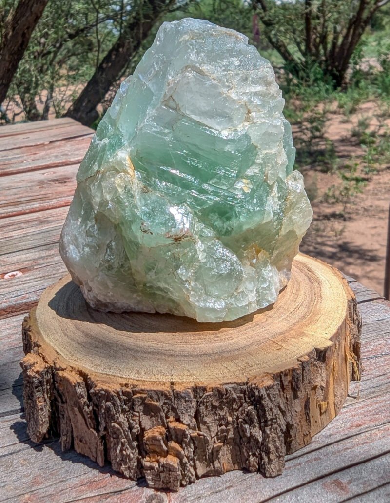 Large Translucent Fluorite Mineral for sale and found by Regina Cal, Rustic Skills