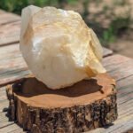 Massive Muggy Quartz Crystal for sale on Mesquite Base found by Regina Cal, Rustic Skills