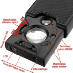 jeweler's loupe specifications showing magnification options